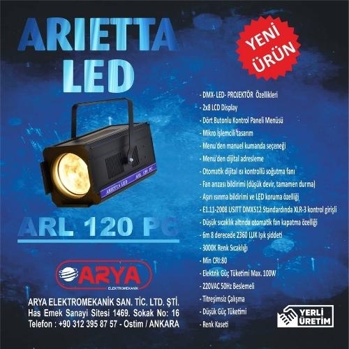 Arietta 120W LED PC Spot Tiyatro Projektör