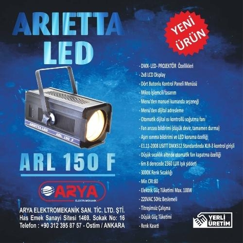 Arietta 150W LED Fresnel Spot Tiyatro Projektör