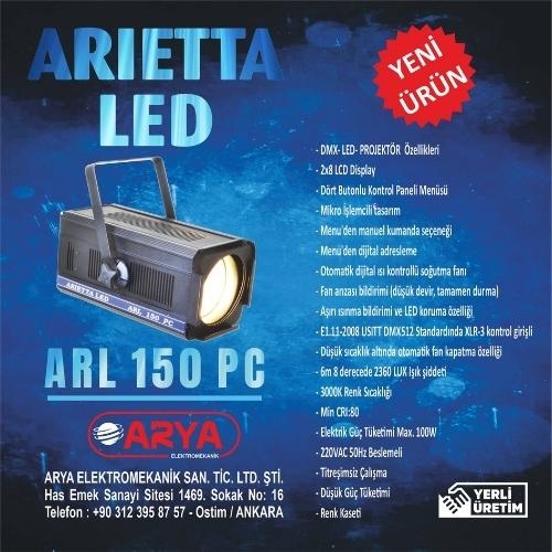 Arietta 150W LED PC Spot Tiyatro Projektör